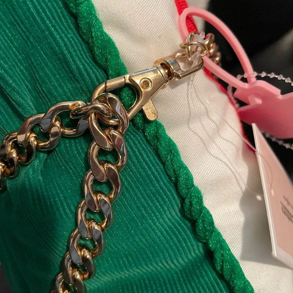 Juicy couture Double golden Chain Waist Hippie style belt Rhinestones NEW w Tags
